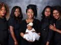 family photography glasgow studio black dress